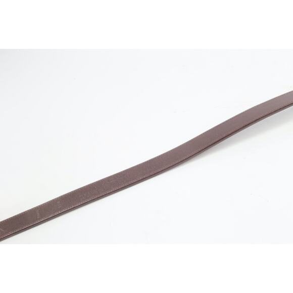 COACH Brown Cowhide Leather Skinny Dress Belt Silver Buckle Women’s Size L - Picture 8 of 13